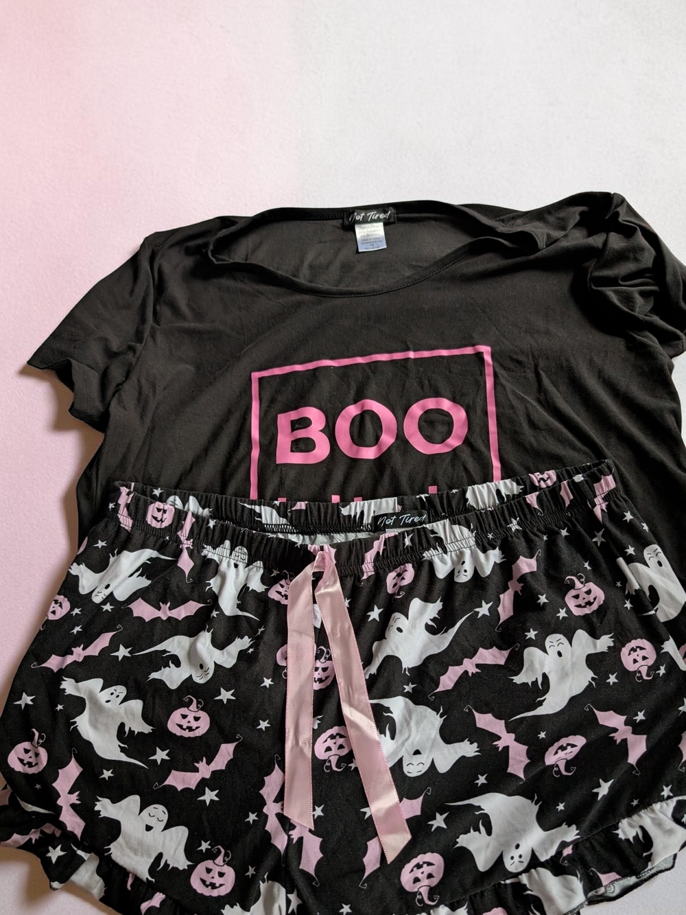Fashion Nova "Boo" PJ Short Set - Pink - Size 1X (EUC) - Picture 10 of 12